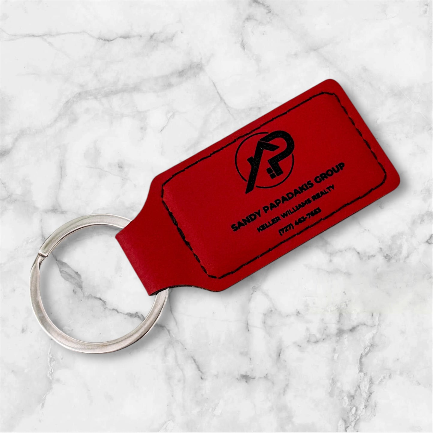 LEATHERETTE KEYCHAIN