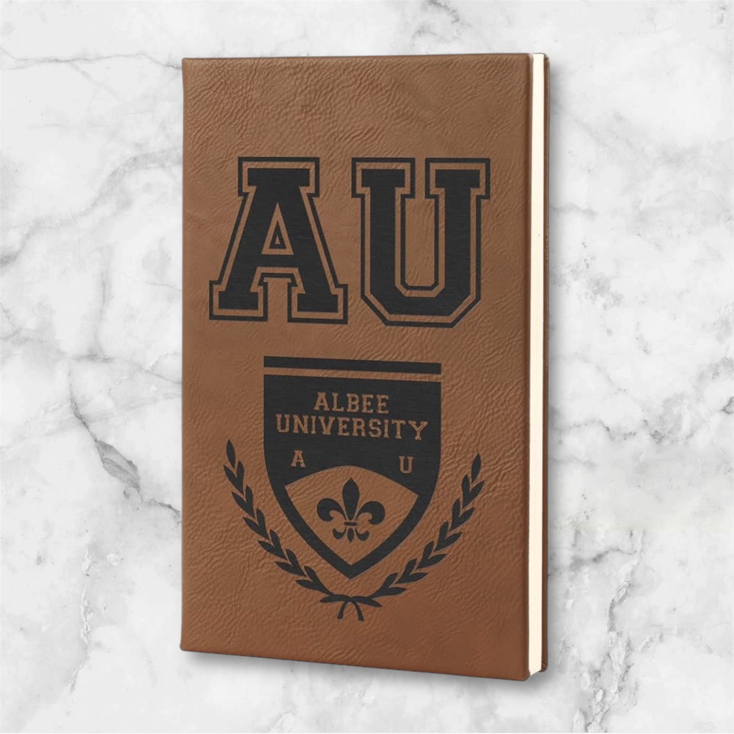 LEATHERETTE JOURNAL WITH LINED NOTEPAD